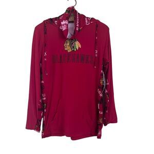 Chicago‎ Blackhawks Concepts Sport Ladies' Red Mascot Shirt Size M New NWT NHL